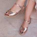 Sandália - ENVOLVER - Bronze e Champagne - 2075.15