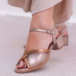 Sandália - ENVOLVER - Bronze e Champagne - 2075.15