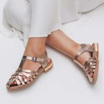 Sandália Fisherman - BEIJA-FLOR - Champagne - 842.108