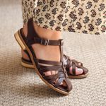 Sandália Fisherman - BEIJA-FLOR - Madeira - 842.108