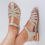 Sandália Fisherman - BEIJA-FLOR - Off White - 842.108