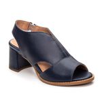 Sandália Peep Toe Azul Anil - VENEZA
