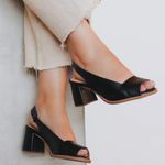 Sandália Peep Toe - ELEGÂNCIA - Preta - 177.31 