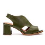 Sandália Peep Toe Verde Cacto - VENEZA