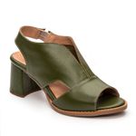 Sandália Peep Toe Verde Cacto - VENEZA