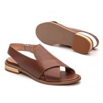 Sandália Rasteira - ALENTO - Chocolate - 842.31