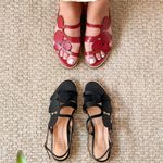 Sandália Rasteira - AMANHECER - Vermelho - 842.116