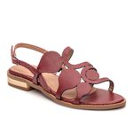 Sandália Rasteira - AMANHECER - Vermelho - 842.116