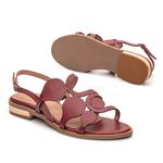 Sandália Rasteira - AMANHECER - Vermelho - 842.116