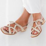 Sandália Rasteira - CANTAR - Off White - 914.41