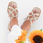 Sandália Rasteira - CANTAR - Off White - 914.41