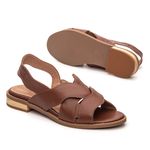 Sandália Rasteira - ONDAS - Chocolate - 842.91
