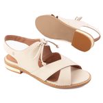 Sandália Rasteira - REVELAR - Off White - 842.129