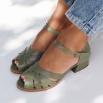Sapato Peep Toe - ETERNO - Sálvia - 965.45