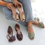 Sapato Peep Toe - ETERNO - Sálvia - 965.45