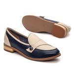 Sapato - SOFISTICAR - Azul Anil e Off White - 664.14