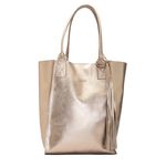 Bolsa de Couro - ÉVORA - Champagne
