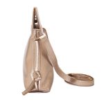 Bolsa de Couro - LIBERDADE - Champagne