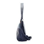 Bolsa de Couro - LOTUS - Azul Anil e Hortência