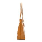 Bolsa de Couro - ENVELOPE - Ocre e Off White