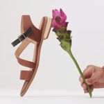 Sandália Rasteira - AFETO - Chocolate e Preta - 862.09