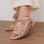 Sandália Rasteira - ESSENCIAL - Nude - 862.05