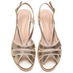 Sandália Rasteira - VIVER - Champagne e Off White - 842.71 