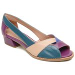 Sapato Peep Toe ENERGIA - Purple, Petróleo, Azul e Nude - 965.14 