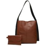 Bolsa de Couro - ASAS - Chocolate e Preto