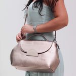 Bolsa de Couro - NASCENTE - Champagne e Off White