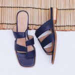 Sandália Rasteira - BRISA - Azul Anil - 914.38