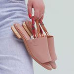 Sandália Rasteira - VIBRAR - Bali e Vermelha - 842.100