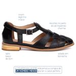 Sandália Fisherman - AMOR - Preta - 664.29