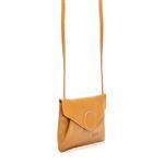 Bolsa de Couro - Carinho - Mostarda