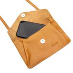 Bolsa de Couro - Carinho - Mostarda