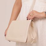 Bolsa de Couro - BEM ME QUER - Off White