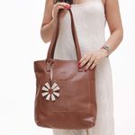 Bolsa de Couro - ENVELOPE - Chocolate