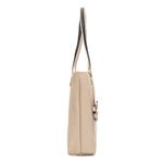 Bolsa de Couro - ENVELOPE - Off White e Preto