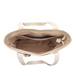Bolsa de Couro - ENVELOPE - Off White e Preto