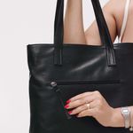 Bolsa de Couro - ENVELOPE - Preta