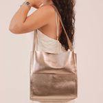 Bolsa de Couro - LITORAL - Champagne