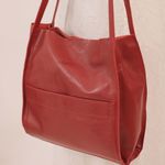 Bolsa de Couro - LITORAL - Vermelha