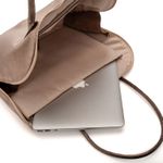Bolsa de Couro para Notebook MOVIMENTO- Champagne