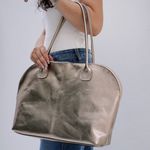 Bolsa de Couro para Notebook MOVIMENTO- Champagne