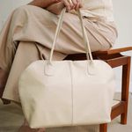 Bolsa de Couro para Notebook MOVIMENTO Off White