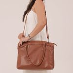 Bolsa de Couro para Notebook ROTINA - Chocolate