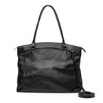 Bolsa de Couro para Notebook ROTINA - Preta