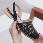 Mule APEGO Preto e Off white 664.71