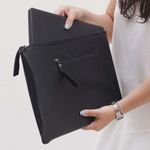 Pasta de Couro para Notebook - Preto