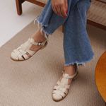 Sandália Fisherman - AMOR - Off White - 664.29